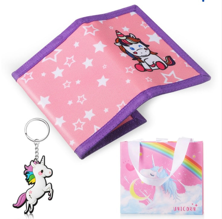 Unicorn Wallet & Keyring in gift box