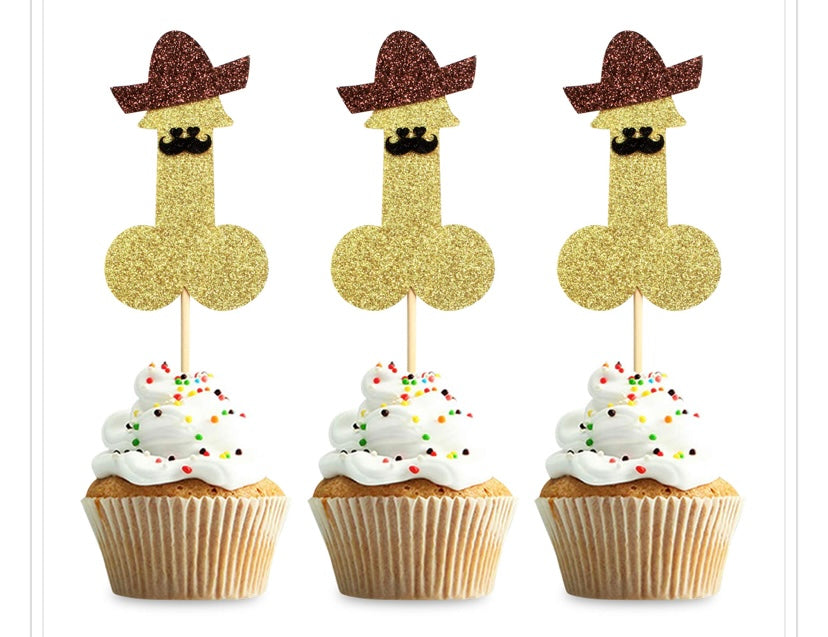24 pack Willy Cake Toppers