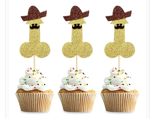 24 pack Willy Cake Toppers