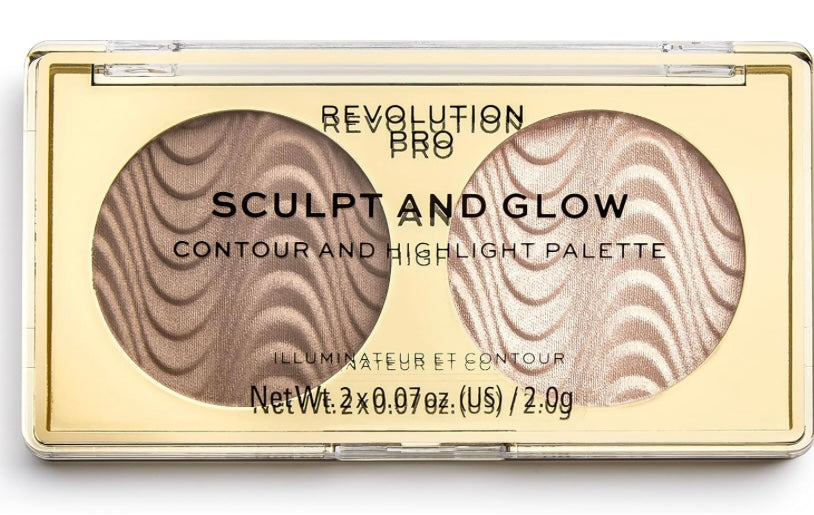 Revolution Sculpt & Glow Contour & Highlighter Palette