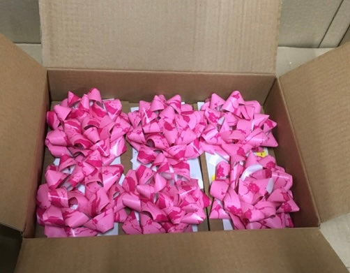 6 Pink Bows