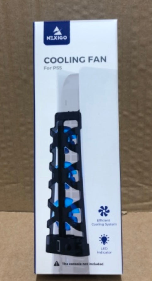 NexiGo PS5 Accessories Cooling Fan with LED Light, Efficient Cooling System