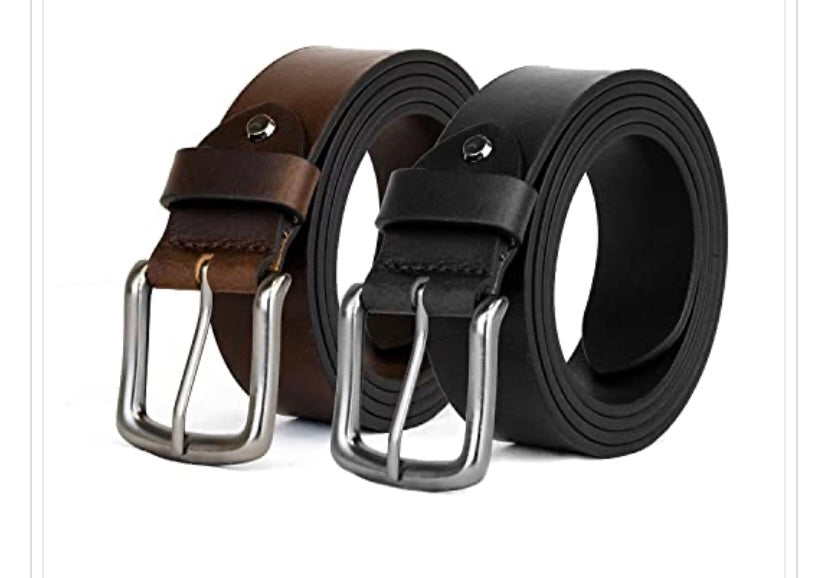 Woodland Leather Belts 2 pack