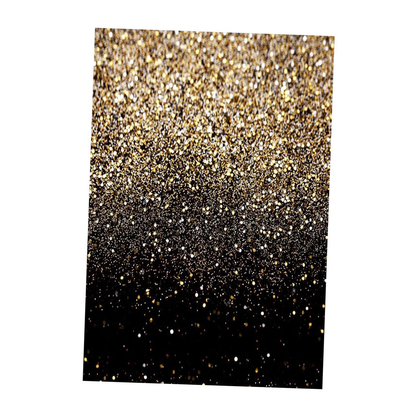 Black & Gold Backdrop Curtain (stand not included)