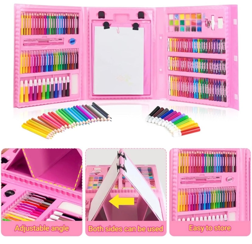 Kids Super Mega 208 piece Art Set
